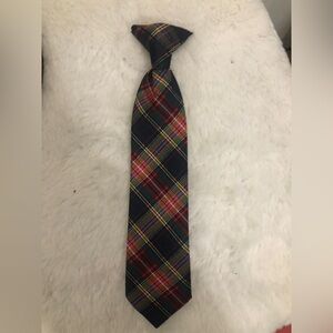 Boys Plaid Clip On Tie. Like New.